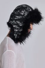 Gunmetal Denim Trapper Hat - Image 4
