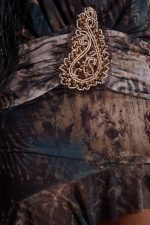 Mini Cindy Plunge Dress in Brown - Image 3
