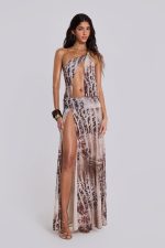 Valentina Asymmetric Cut Out Maxi Dress - Image 7