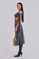Osmium Studded Leather Bag in Cream - Image 9