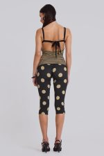 Lola Foldover Capris in Polkadot Stripe - Image 8