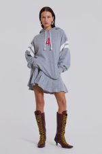 4 or Nothing Sweater Dress in Grey Marl - Image 4