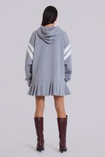 4 or Nothing Sweater Dress in Grey Marl - Image 7