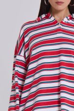 Bella Stripe Polo Top - Image 6