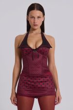 Not Your Girlfriend Corset in Polkadot - Image 5