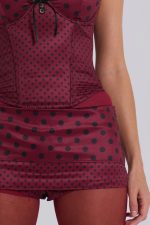 Not Your Girlfriend Mini Skort in Polkadot - Image 4