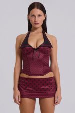 Not Your Girlfriend Corset in Polkadot - Image 9