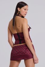 Not Your Girlfriend Mini Skort in Polkadot - Image 5