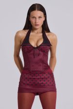 Not Your Girlfriend Mini Skort in Polkadot - Image 11