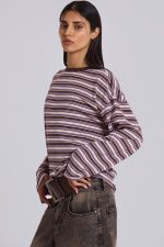 Matilda Stripe Long Sleeve Top - Image 3