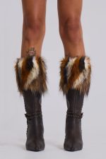 Fauna Faux Fur Heeled Boot - Image 9