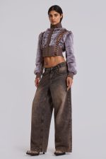Carlotta Faux Fur Lace Up Jacket - Image 4