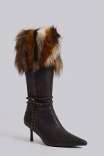 Fauna Faux Fur Heeled Boot - Image 5