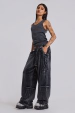 Crease Velour Baggy Monster Joggers - Image 4