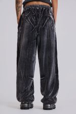 Crease Velour Baggy Monster Joggers - Image 3