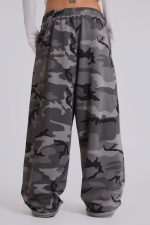 Black Baggy Camo Monster Joggers - Image 6