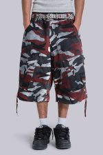 Red Camo Cadet Shorts - Image 2
