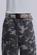 Black Cadet Camo Baggy Shorts - Image 6