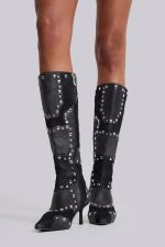 Shadow Studded Knee-High Boot - Image 4