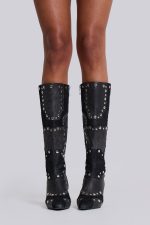 Shadow Studded Knee-High Boot - Image 9