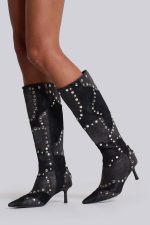 Shadow Studded Knee-High Boot - Image 10