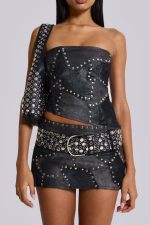 Shadow Studded Corset Top - Image 4
