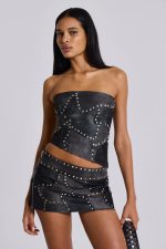 Shadow Studded Mini Skirt - Image 8