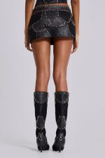 Shadow Studded Mini Skirt - Image 4