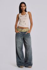Eye Contact Vest Top With Eyelets - Image 7