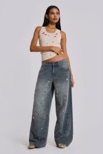 Eye Contact Vest Top With Eyelets - Image 9