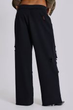 Distressed Black Baggy Monster Joggers - Image 8