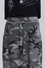Black Baggy Camo Monster Joggers - Image 6