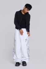 White Baggy Blade Joggers - Image 2