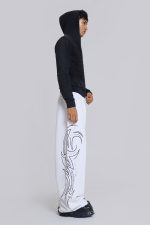 White Baggy Blade Joggers - Image 7