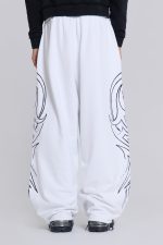White Baggy Blade Joggers - Image 5
