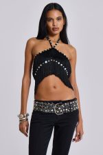 Asha Fringed Top With Buttons - Image 4