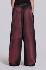 Deep Red Fade Baggy Monster Joggers - Image 3