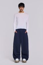 Navy Blue Baggy Monster Joggers - Image 3