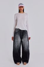 Black White Wash XL Colossus Jeans - Image 10