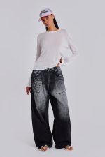 Black White Wash XL Colossus Jeans - Image 7
