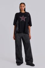 Charcoal Leopard Fade Colossus Jeans - Image 10