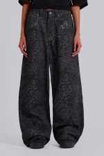 Charcoal Leopard Fade Colossus Jeans - Image 7
