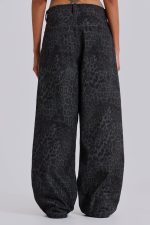 Charcoal Leopard Fade Colossus Jeans - Image 8