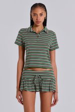 Mila Stripe Mini Skort - Image 3