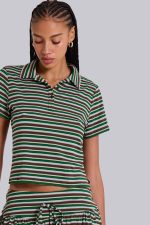 Mila Stripe Polo Shirt - Image 7
