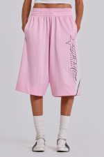 Pink Overdue Basketball Shorts - Image 4