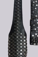 Osmium Studded Belt In Black - Image 5