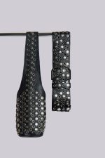 Osmium Studded Belt In Black - Image 3