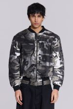 Dirty Camo Bomber Jacket - Image 3