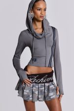 Signature Camo Pleated Mini Skirt - Image 2
